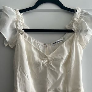 Reformation Butterfly Dress Ivory